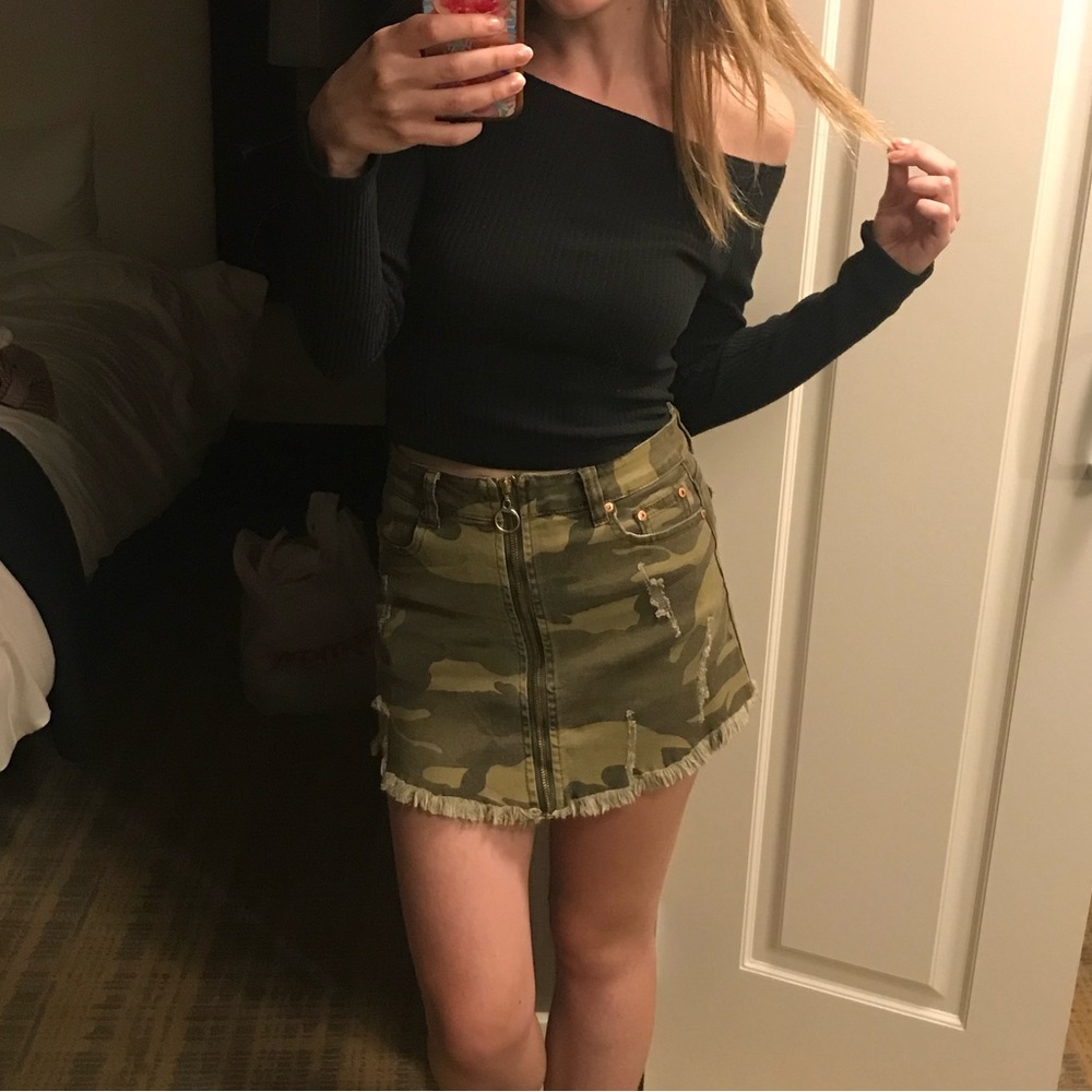 Camo Mini Skirt
